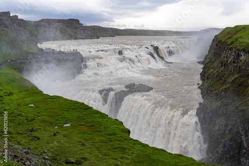 Gullfoss Waterfall in Iceland in summer