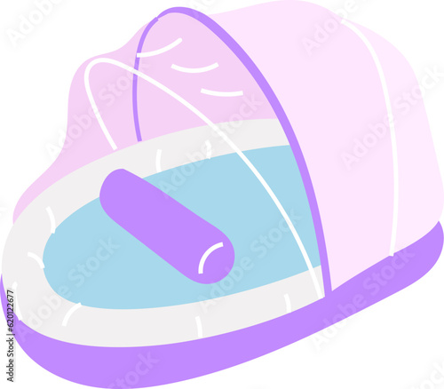 Bedside Bed Baby Illustration