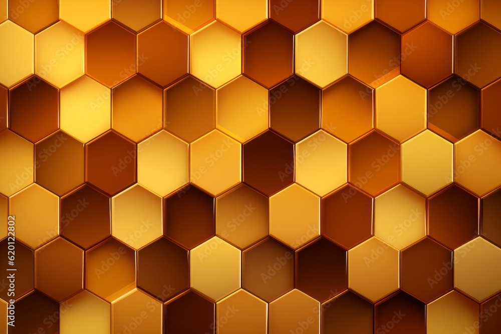Seamless Honeycomb Grid Pattern Background, Generative AI Seamless Honeycomb Grid Pattern Background, Generative AI