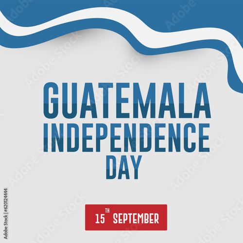 Guatemala Independence Day vector poster design illustration.