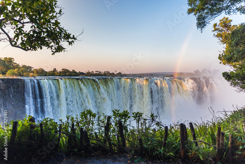 The Victoria Falls, Mosi oa Tunya on Zambezi River to the Border between Zambia and Zimbabwe photo