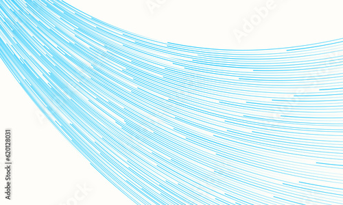 Blue lines like fiber optic cable background. Network communication technology concept.