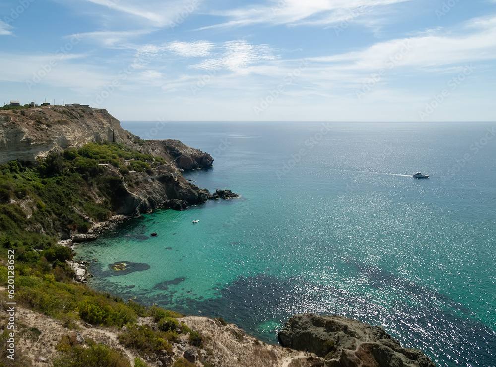 Beautiful view of the Crimean Cape Vinogradny