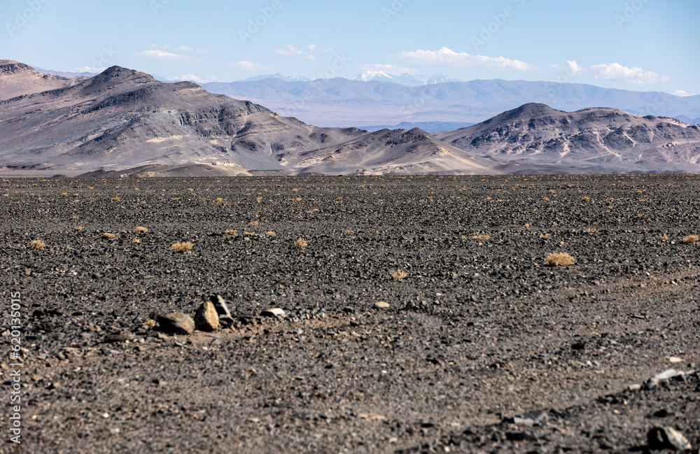 Picturesque landscape along the route to El Peñon - wild nature of the remote highlands in Argentina, South America - Discovering the Puna