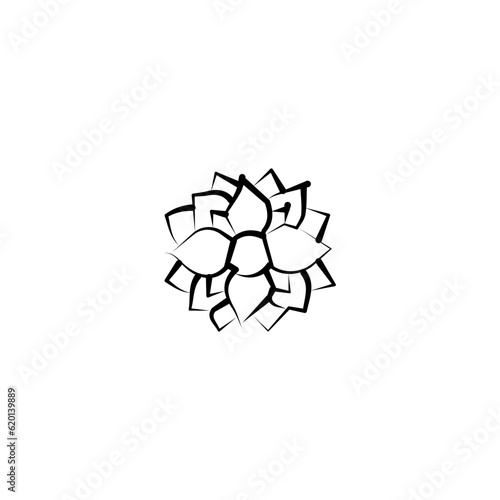 hand drawn flower