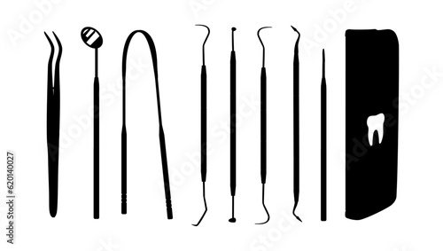 Dental Tools with Carry Bag