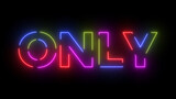 Only colored text. Laser vintage effect