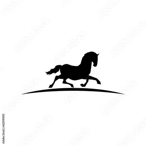 galloping horse vector silhouette