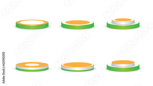 india independence day 3d podium set. display product presentation.