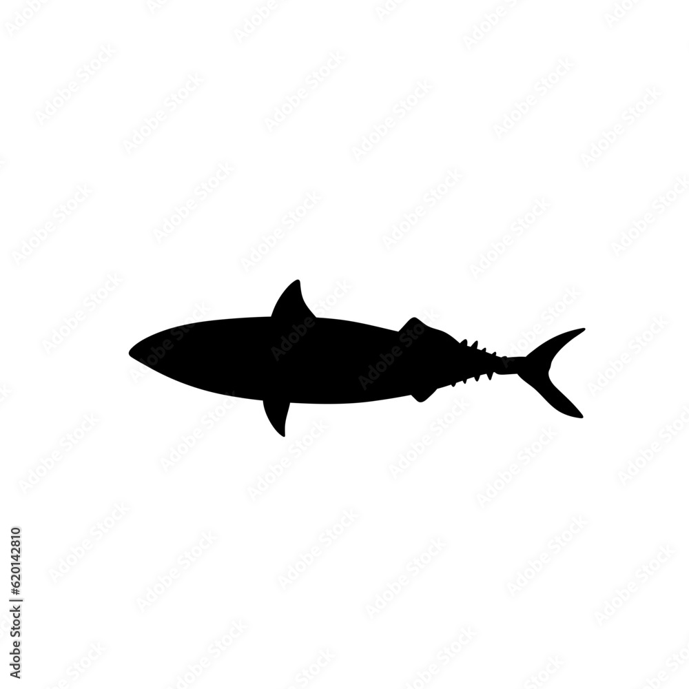 Obraz premium Fish vector silhouette