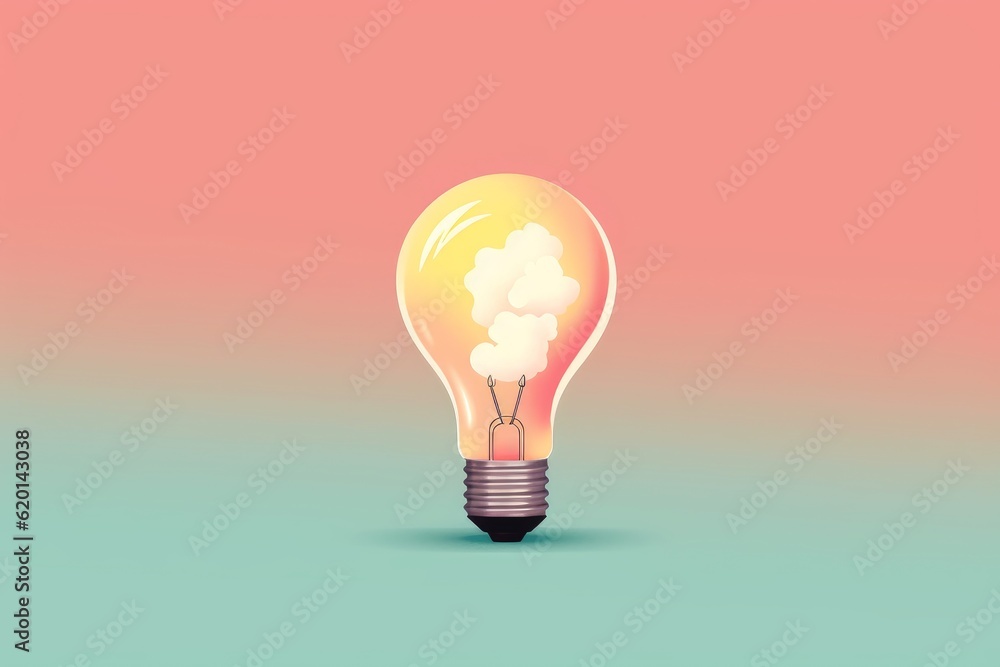 Illustration of a smoking light bulb created through generative AI Illustration of a smoking light bulb created through generative AI