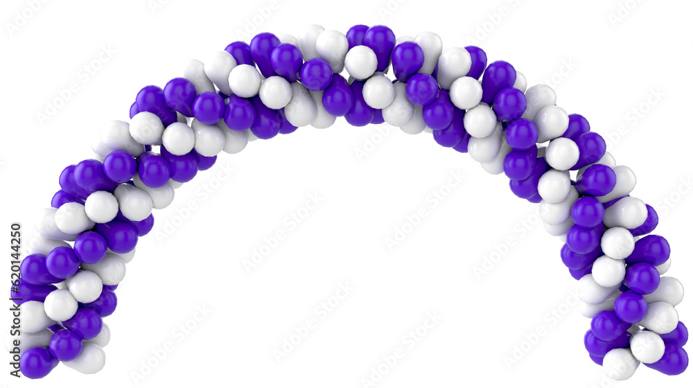 Balloons Arch - Decoration - on Transparent Background Balloons Arch - Decoration - on Transparent Background