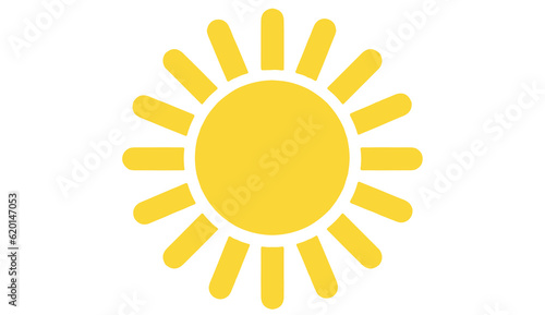 sun icon on transparent background 