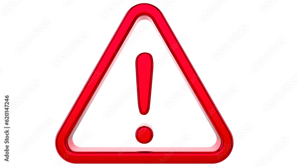 exclamation mark - Warning sign on transparent background exclamation mark - Warning sign on transparent background