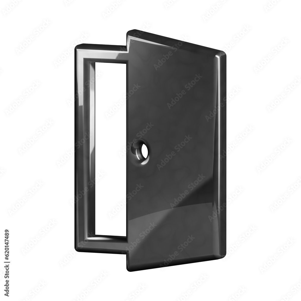 This is a beautifully designed 3D door icon with a beautiful metallic texture. This is a beautifully designed 3D door icon with a beautiful metallic texture.