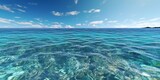 Ocean wave blue water background. AI Generated