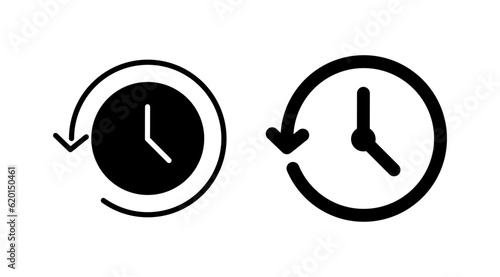 History icon vector. redo history icon