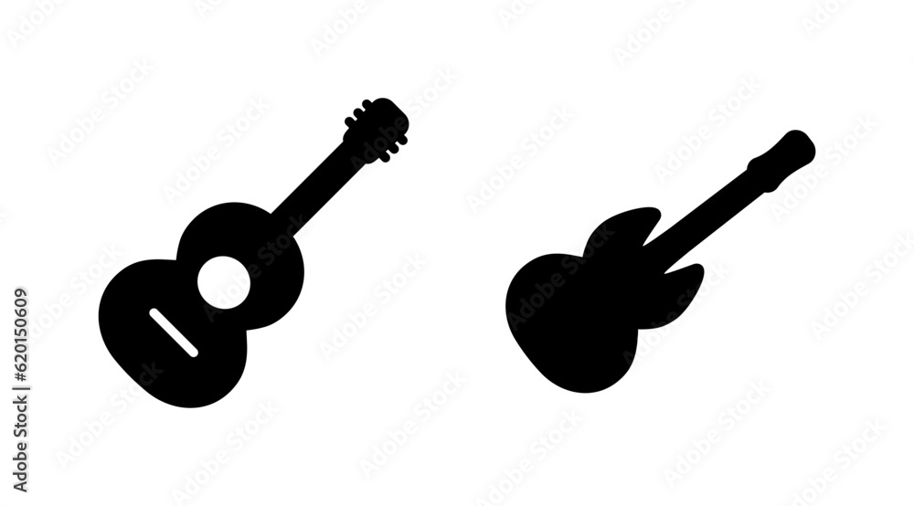 Guitar icon vector. musical instrument sign Guitar icon vector. musical instrument sign