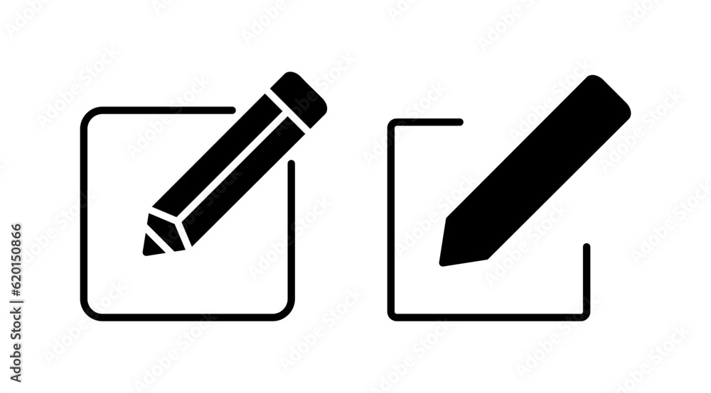 Edit icon vector. edit document sign and symbol. pencil Edit icon vector. edit document sign and symbol. pencil
