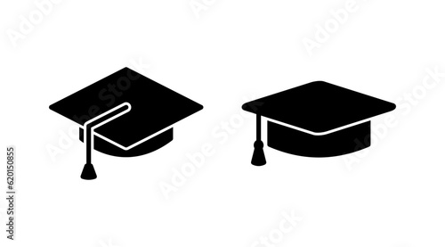 Education icon vector. graduation cap icon vector