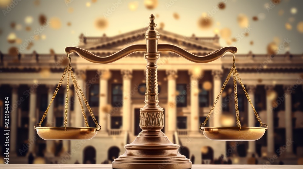 Obraz premium scales of justice