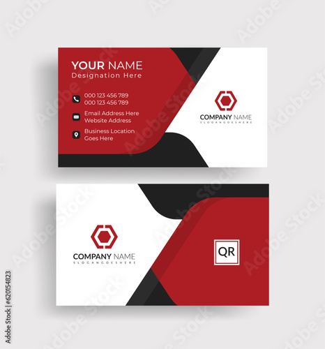 Professional Corporate Business Card Or Visiting Card Design Template 