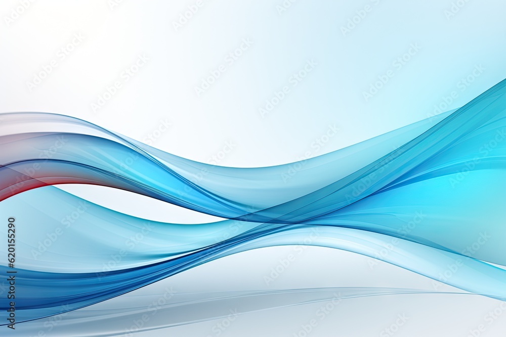 Fototapeta premium an abstract blue wave background. business background.
