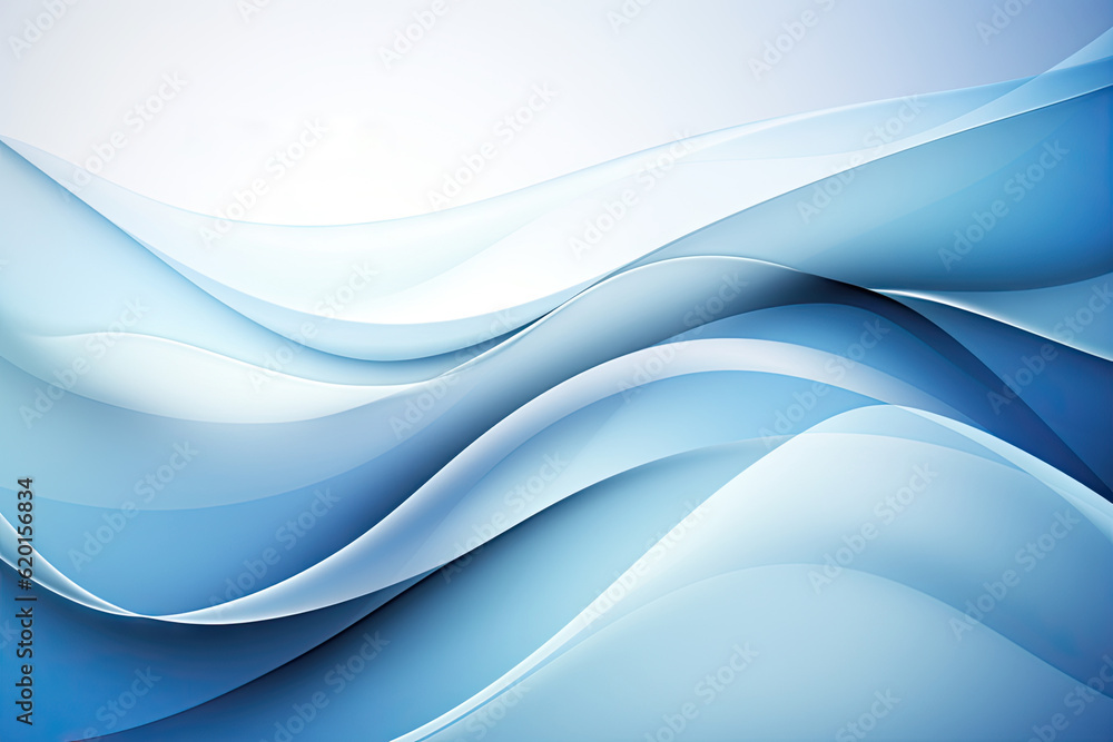 Obraz premium an abstract blue wave background. business background.