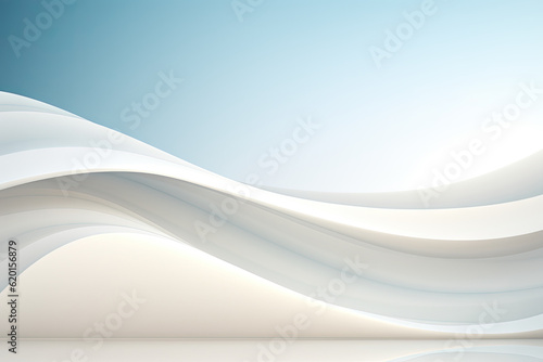 abstract white wave on blue background. business background.