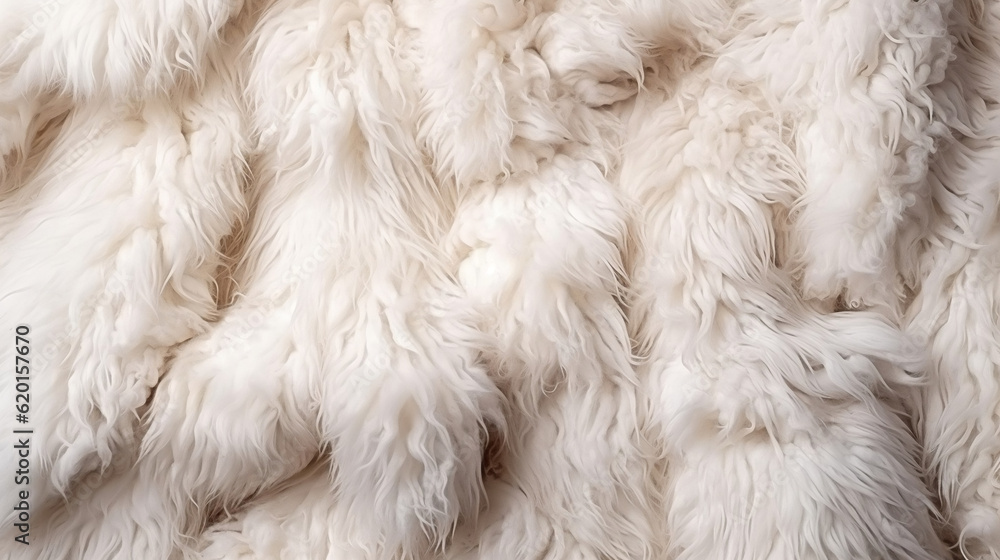 Natural animal white fur background,bunny design template, copy space top view,white wool seamless texture light sheep fluffy background, Generative Ai Natural animal white fur background,bunny design template, copy space top view,white wool seamless texture light sheep fluffy background, Generative Ai