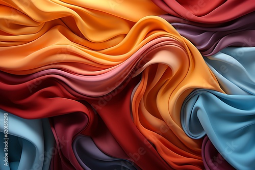 vibrant flowing cloth fabric background