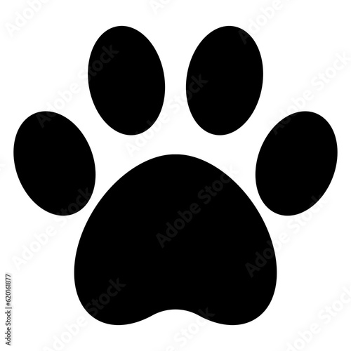 Black animal dog footprint paw
