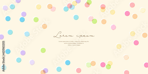 Colorful dots background in pastel colors