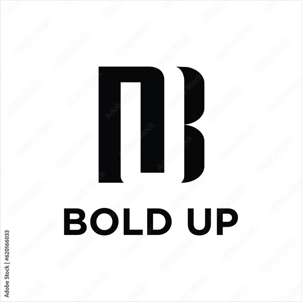 UB BU letter logo vector, simple modern abstarct style UB BU letter logo vector, simple modern abstarct style