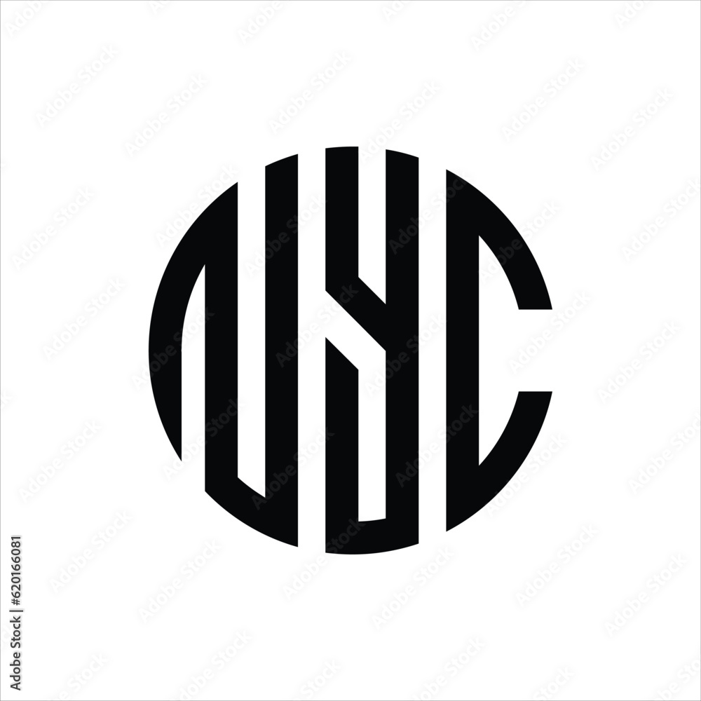 Initial Letter NYC Logo Design Creative Modern Symbol Icon Initial Letter NYC Logo Design Creative Modern Symbol Icon