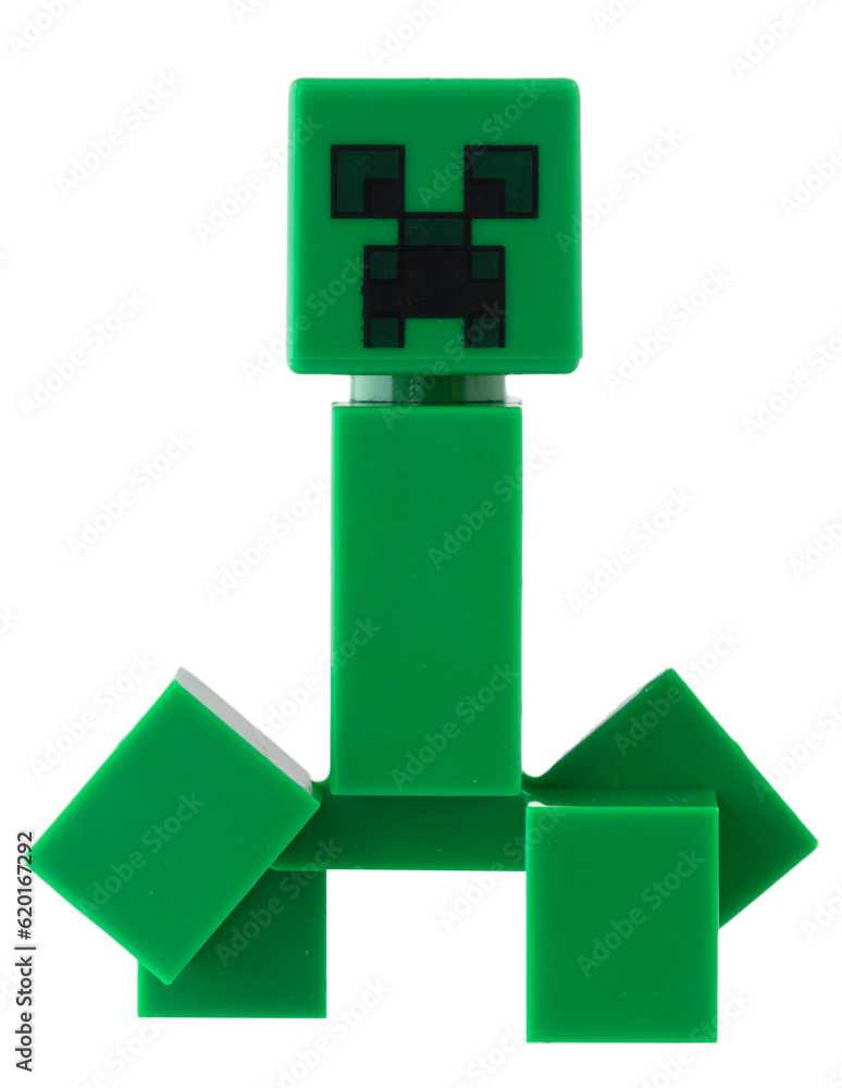 Obraz premium Dortmund - Deutschland 4. Juli 2023 Lego Minifigure Minecraft Creeper