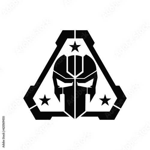 Skull Logo Icon. tactical mask skull logo design © EkoZero7