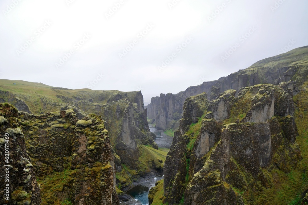 Fjaðrárgljúfur canyon in Iceland Fjaðrárgljúfur canyon in Iceland