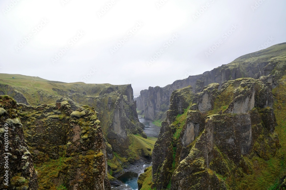 Fjaðrárgljúfur canyon in Iceland