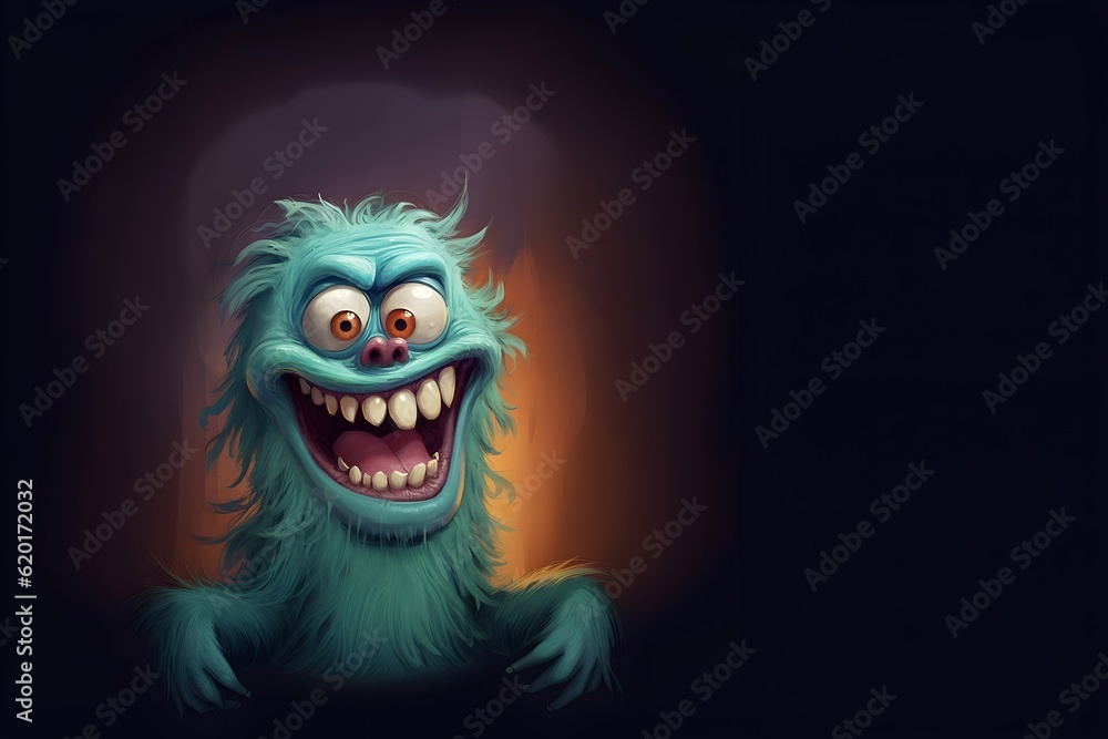 ugly monster caricature