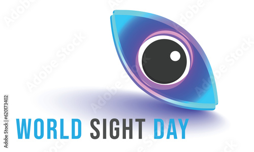 World Sight day. background, banner, card, poster, template. Vector illustration.