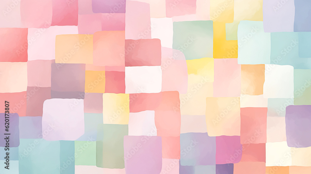パステルカラーの抽象イラスト背景 Generative AI パステルカラーの抽象イラスト背景 Generative AI