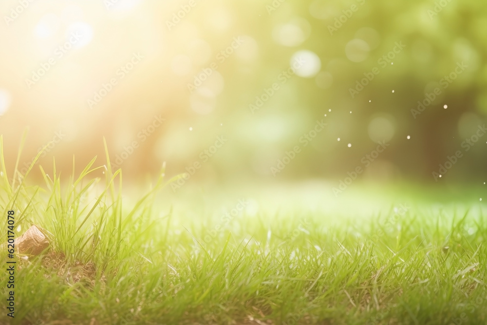 Obraz premium Summer nature background. Ai generated