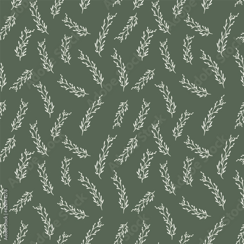 Fototapeta Naklejka Na Ścianę i Meble -  Seamless floral pattern. Doodle flower print for fabric, textile, wrapping paper, wallpaper