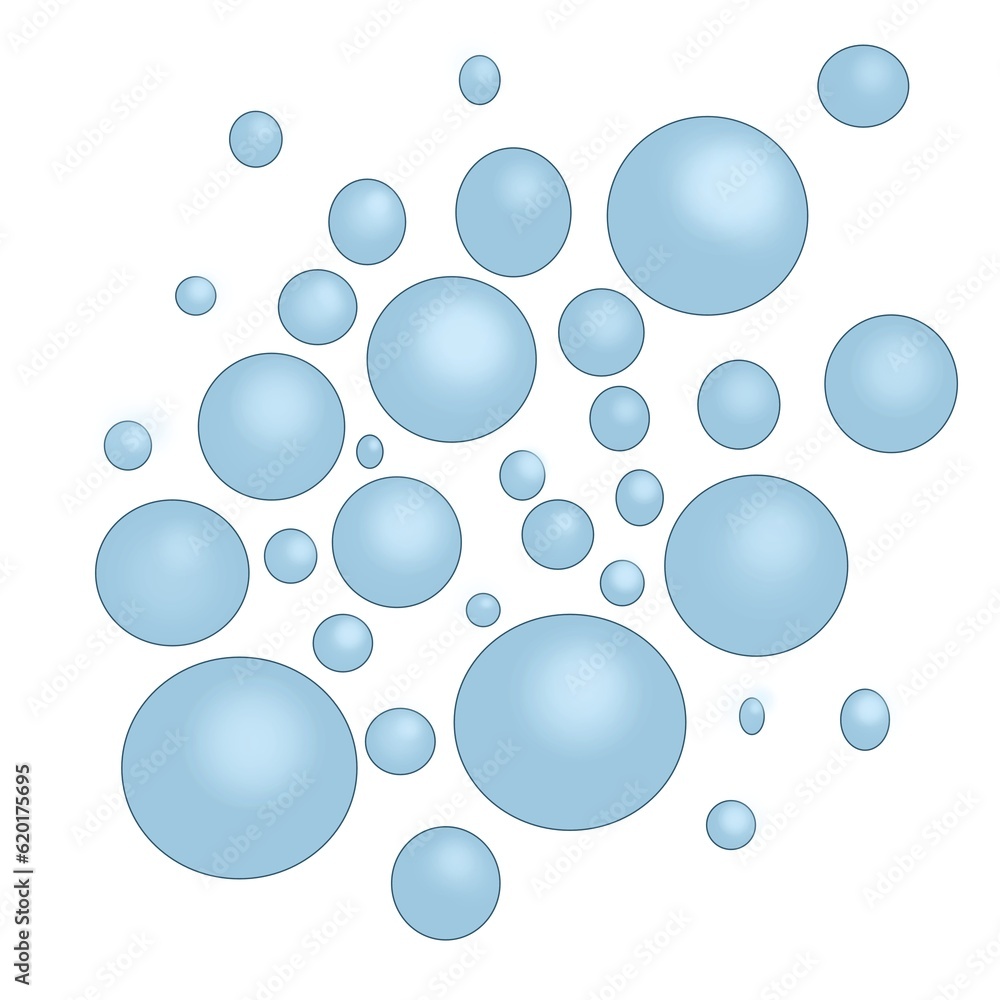 blue bubble background