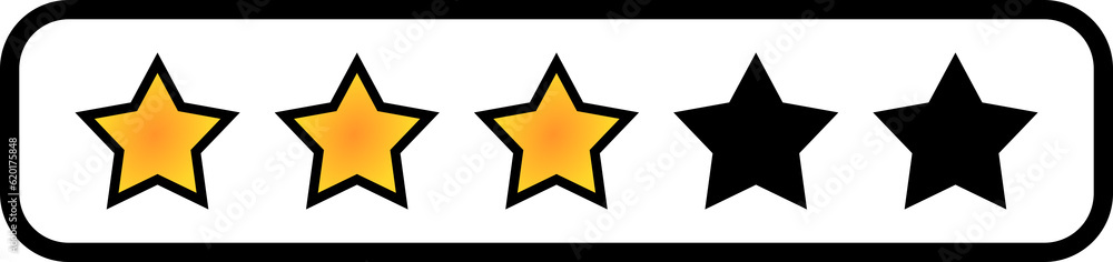 rating star illustration. colored rating stars rating star illustration. colored rating stars