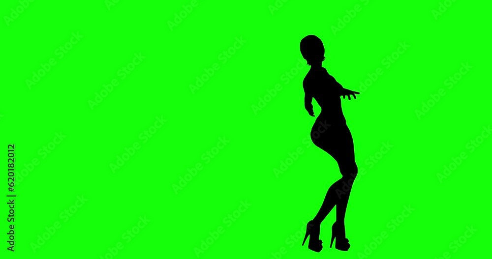 Dancing Hot Female Silhouette. Nightlife Related Green Screen Luma Channel Background Animation. Dancing Hot Female Silhouette. Nightlife Related Green Screen Luma Channel Background Animation.