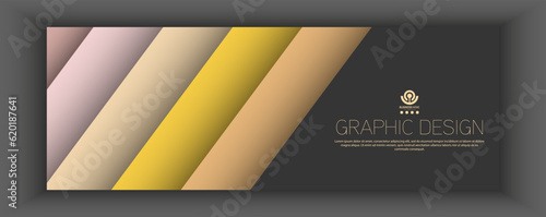 Layout of a banner, cover, or poster with a gradient design. Template for creative ideas.