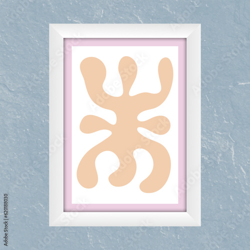 Layout of an abstract painting. Template for print, banner, poster and creative design. Fashionable art of painting for interior design and creative ideas