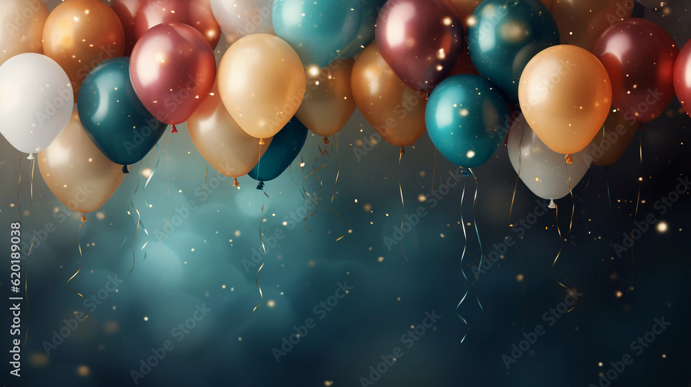 custom made wallpaper toronto digitalCustomizable Party Banner with Space for Text - Generative AI